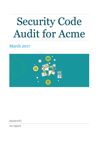 Ruby on Rails security audit report